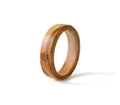 Olive Wood Ring Olive Wood Band - Minimalist Handmade Wedding Band