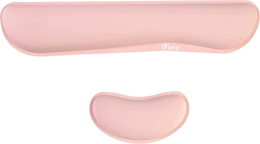 iFine Cleanable Keyboard & Mouse Wrist Rest - Pain Relief in Pink