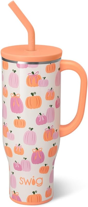 Swig Life 30oz Mega Mug: Insulated Tumbler with Handle & Straw