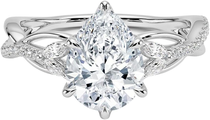 1-3 CT Moissanite Engagement Ring - Handcrafted Elegance
