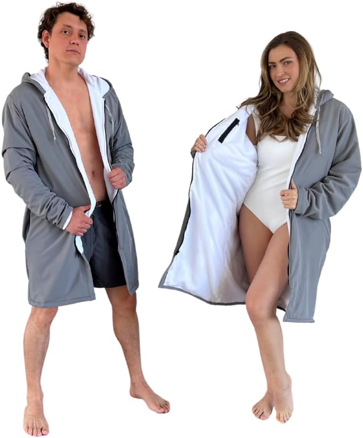 MACAR Waterproof Swim Parka with Towel Lining for All Activities