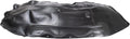 TRQ Front Right Inner Fender Liner Black Passenger Side - Direct Fit