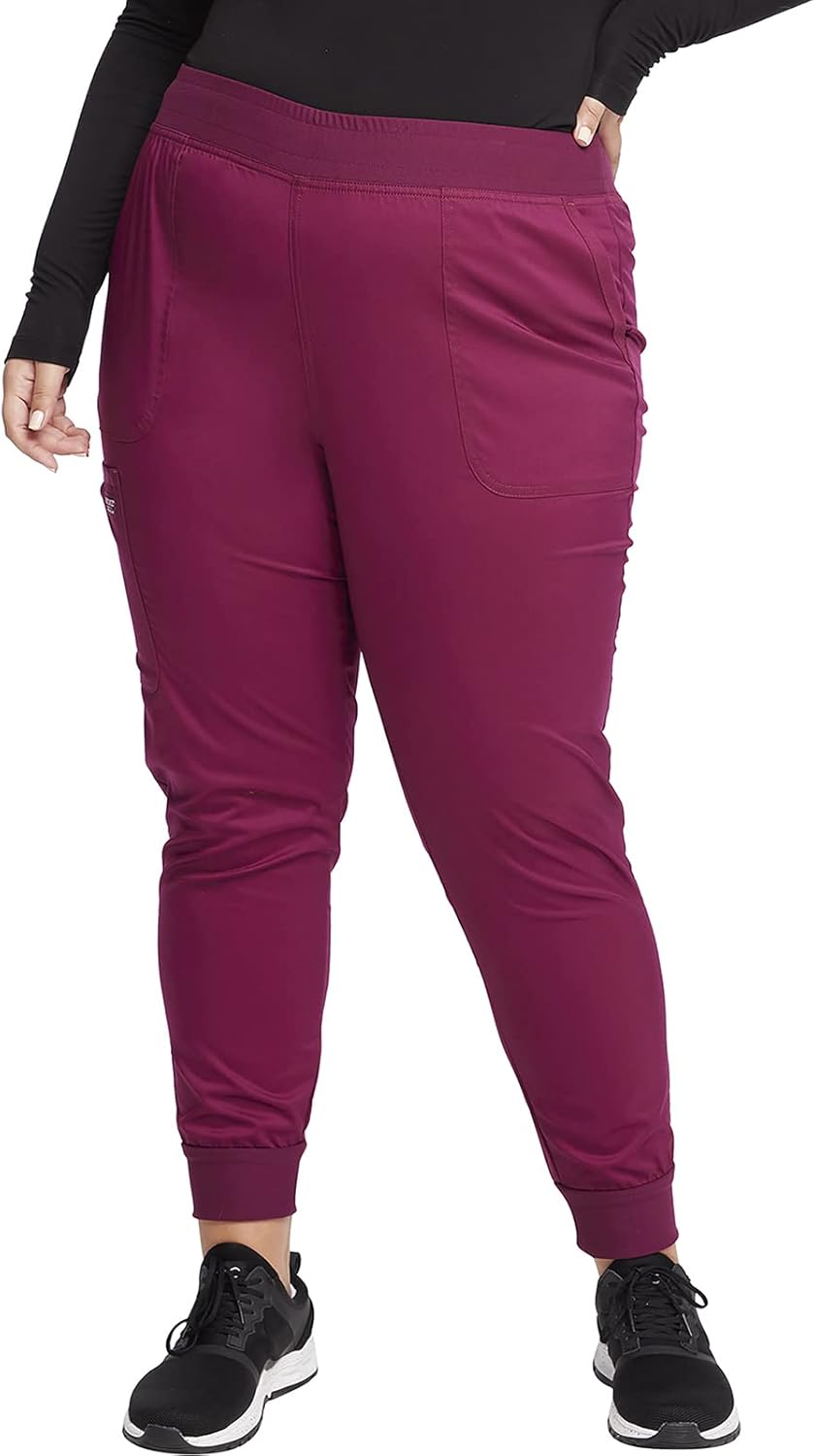 Cherokee Women's Jogger Scrub Pants with 5 Pockets for Comfort