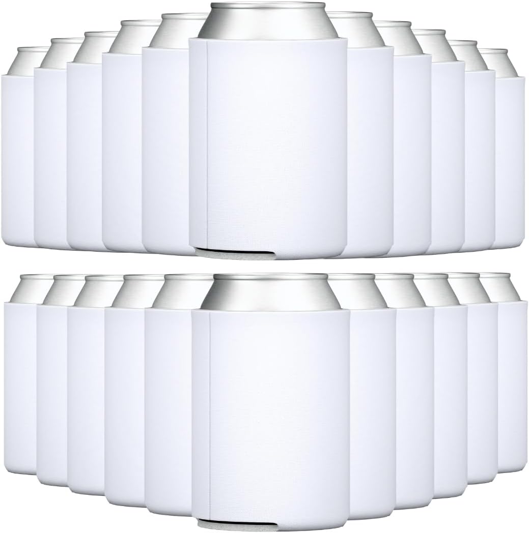 TahoeBay Blank Beer Can Cooler Sleeves for Custom Designs