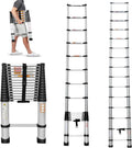 Aluminum Telescoping Ladder 14.4FT - Compact, Non-Slip Extension