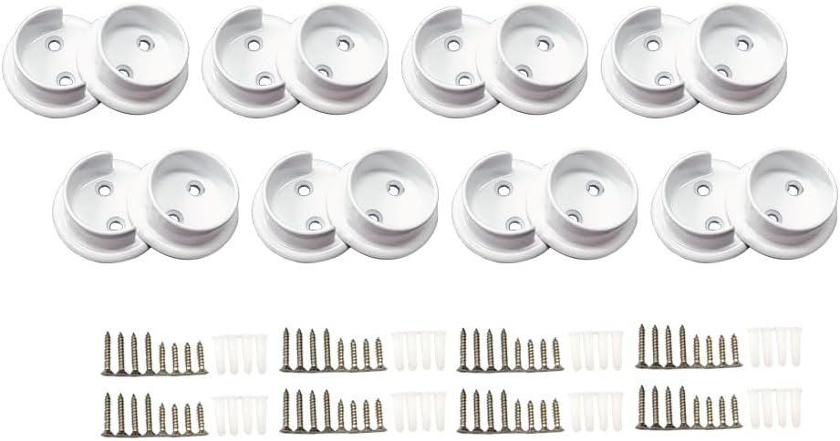 QCAA Heavy Duty Solid Metal Pole Socket Set for Versatile Use