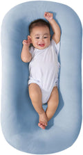 Baby Lounger for Newborn - Soft Breathable Infant Lounger (Blue)
