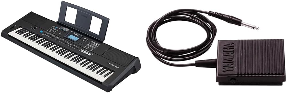 Yamaha 76-Key Touch-Sensitive Portable Keyboard with Sustain Pedal