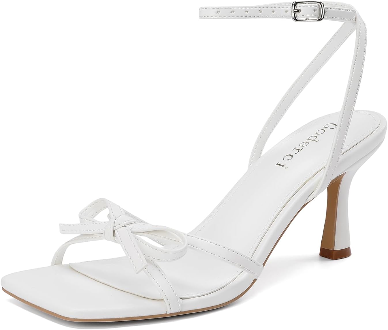 Kitten Heels with Bow Strappy Heels for Women - Elegant Sandals