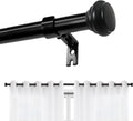 Curtain Rods for Windows 32 to 120 in Adjustable Decorative Rod