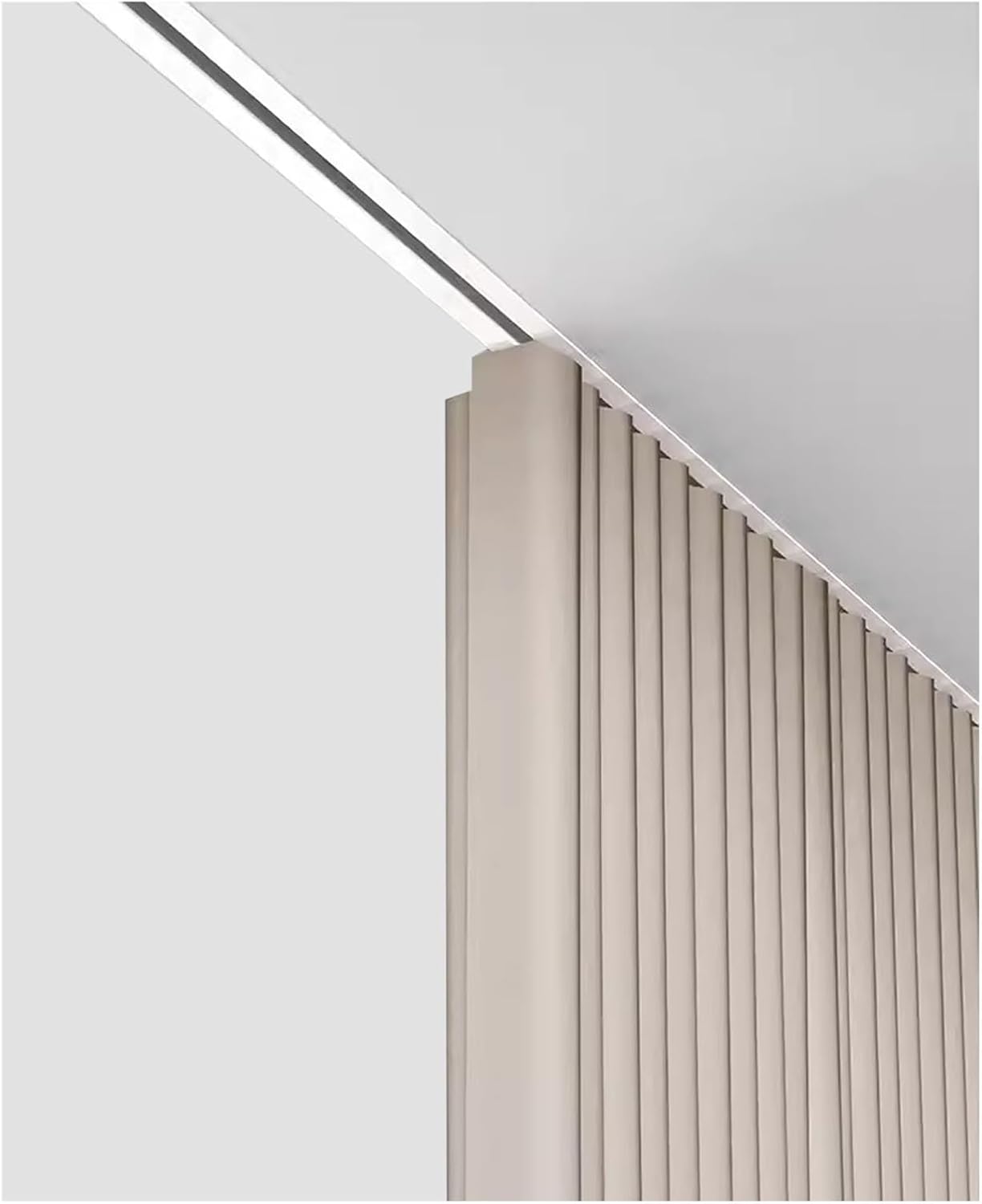 Ultra-Thin Ceiling Curtain Track Set - Room Divider Rail