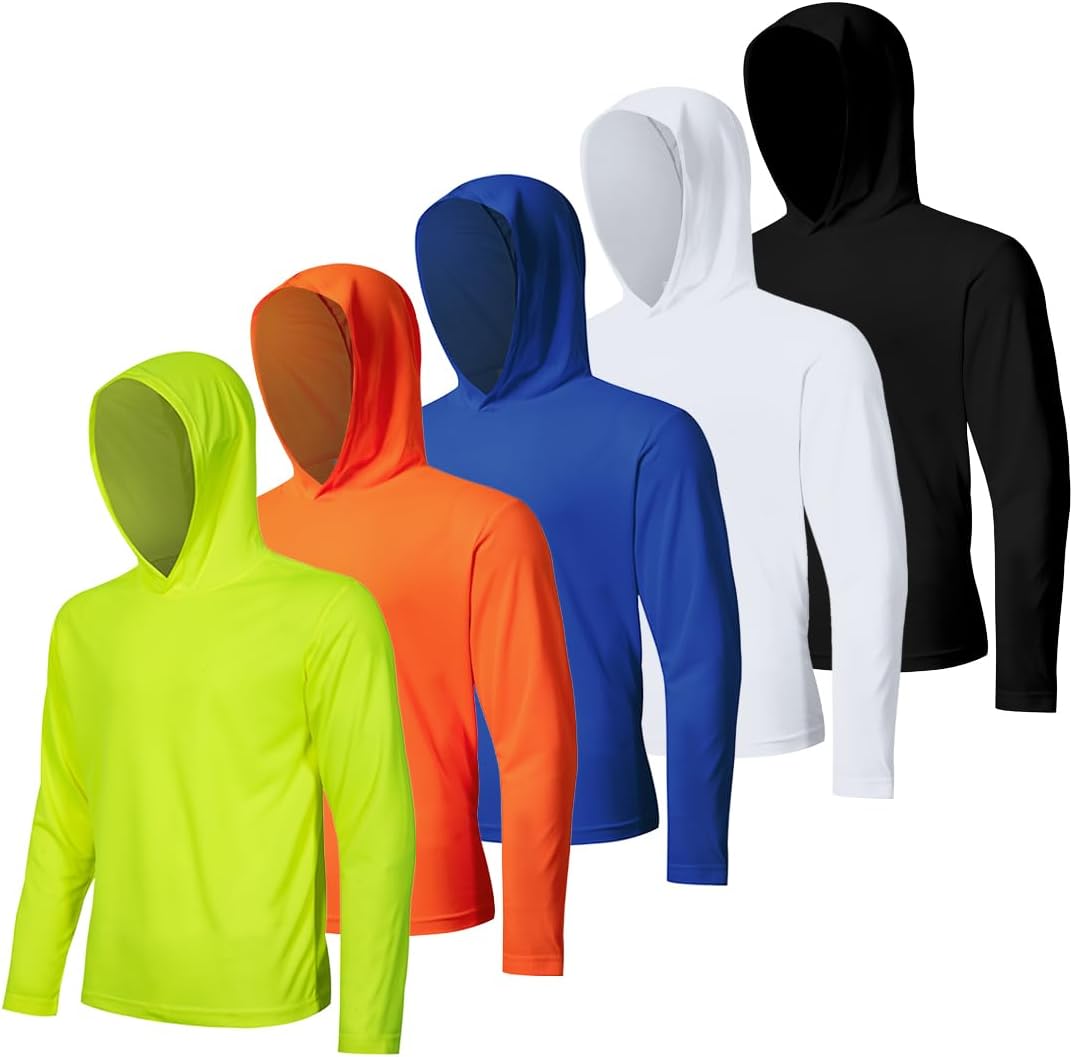 Men's UPF 50+ Sun Protection Hoodie Shirts for Outdoor Activities