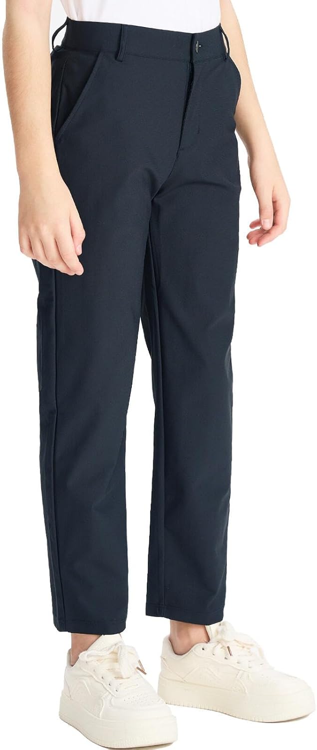 DEVOROPA Youth Boy's Golf Pants Quick Dry Athletic Chino Style