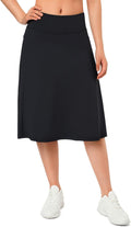 ANIVIVO Women's Knee Length Skorts with High Waisted Pockets