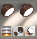 EZVALO LED Wall Mounted Lights 2 Pack - Rechargeable Dimmable Sconces