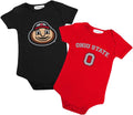 Two Feet Ahead Baby Bodysuit 2 Pack Ohio State Creeper - Soft Fit