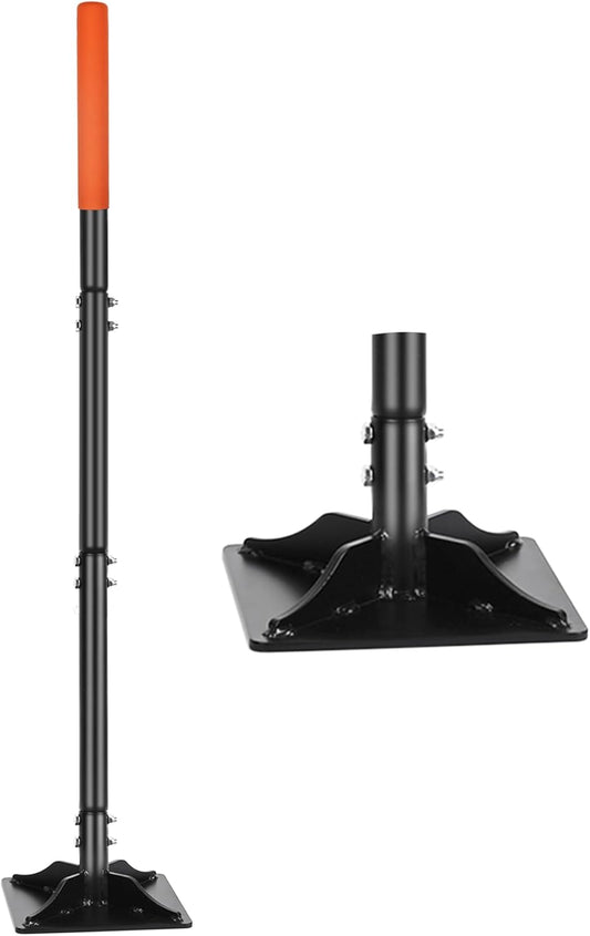 Steel Tamper 8in8in for Leveling Garden Soil and Gravel