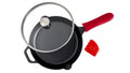 Victoria 12-In Cast Iron Skillet Set with Tempered Glass Lid