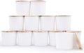 12 OZ Thick Candle Jars for Making Candles - Matte White 12 Pack