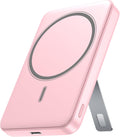 Magsafe Portable Charger 10000mAh Wireless Power Bank - Slim Pink