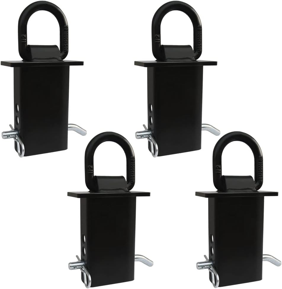 4PCS Heavy Duty D Ring Tie Downs for Flatbed Trucks and Trailers