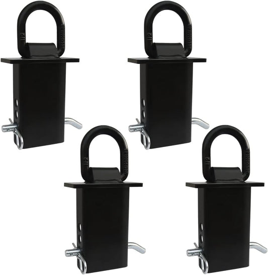 4PCS Heavy Duty D Ring Tie Downs for Flatbed Trucks and Trailers