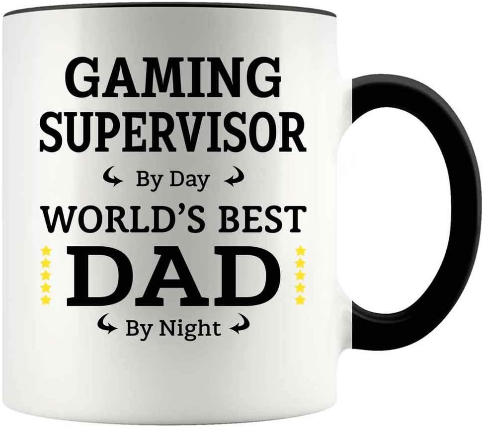 Gaming Supervisor Dad 11oz Mug - Fun Father's Day Gift!