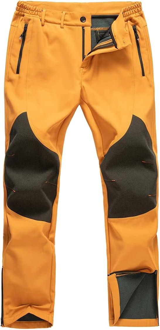 Gash Hao Mens Snow Ski Waterproof Softshell Pants for Winter