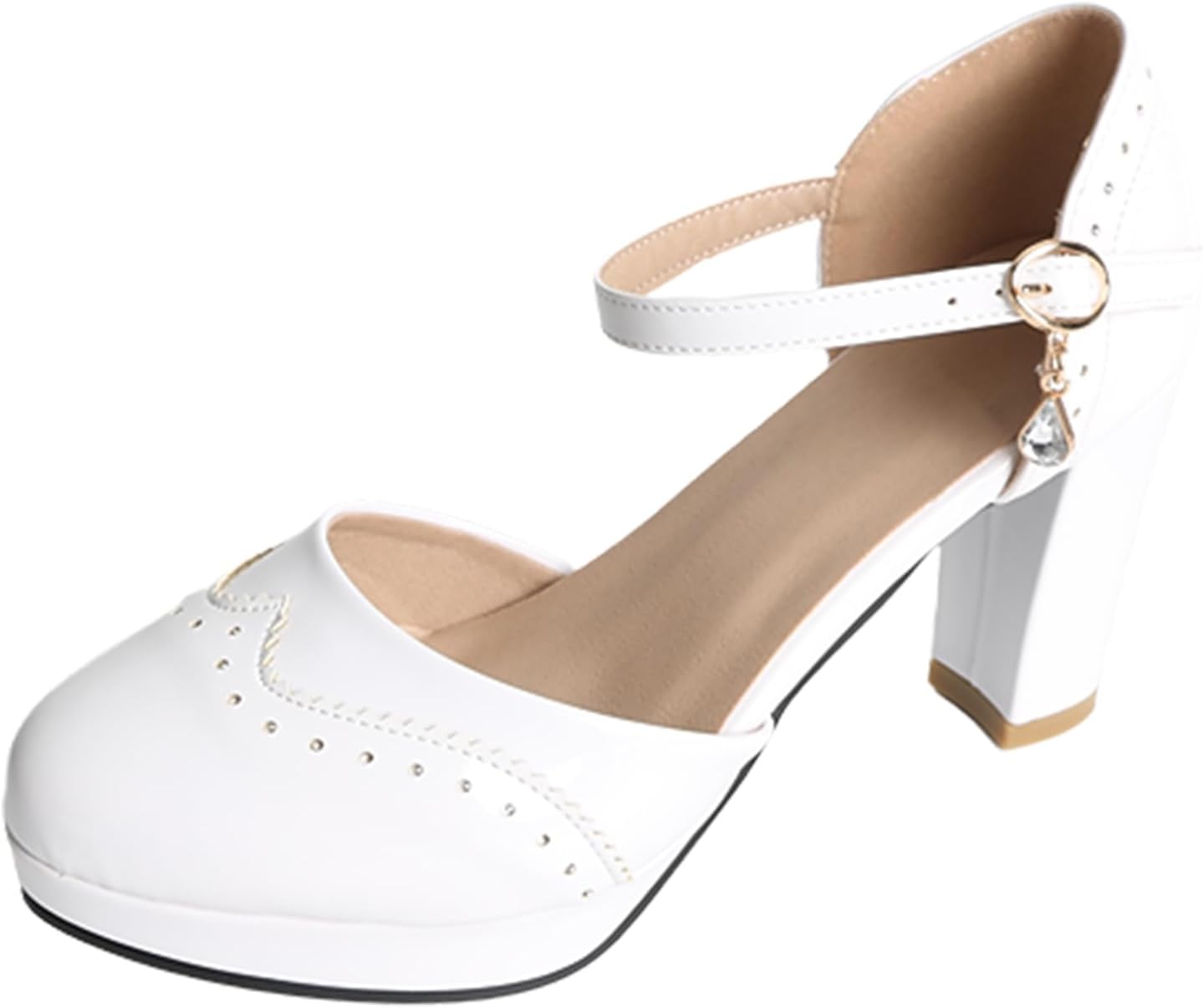 Stylish MEOTINA Cute Bow Heels Mary Janes for Every Occasion