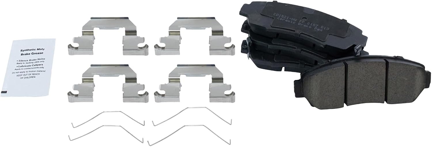TRQ Front Brake Pads Ceramic for Acura RDX and Honda Accord