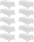 VidaFete Table Cloth 90 x 132 in 10-Pack Rectangular Tablecloth