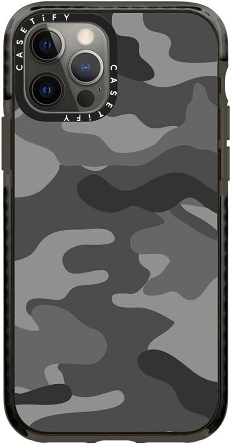 CASETiFY Impact Case for iPhone 12 Pro - Camo Grey Design