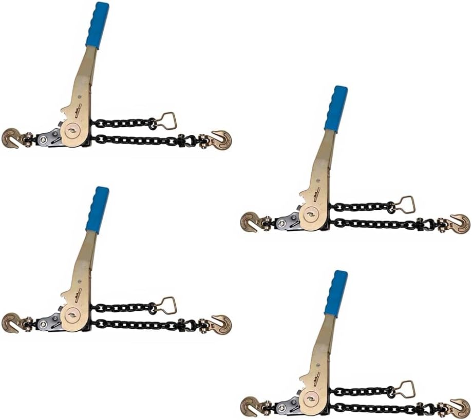 1/4in - 5/16in Easy Binder Chain Binder with Grab Hooks - 4 Pack