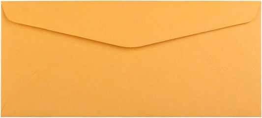 JAM PAPER #10 Business Envelopes - Brown Kraft Manila Bulk Pack