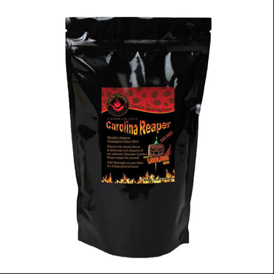 Chocolate Carolina Reaper Pepper Flakes - Extremely Hot Flavor