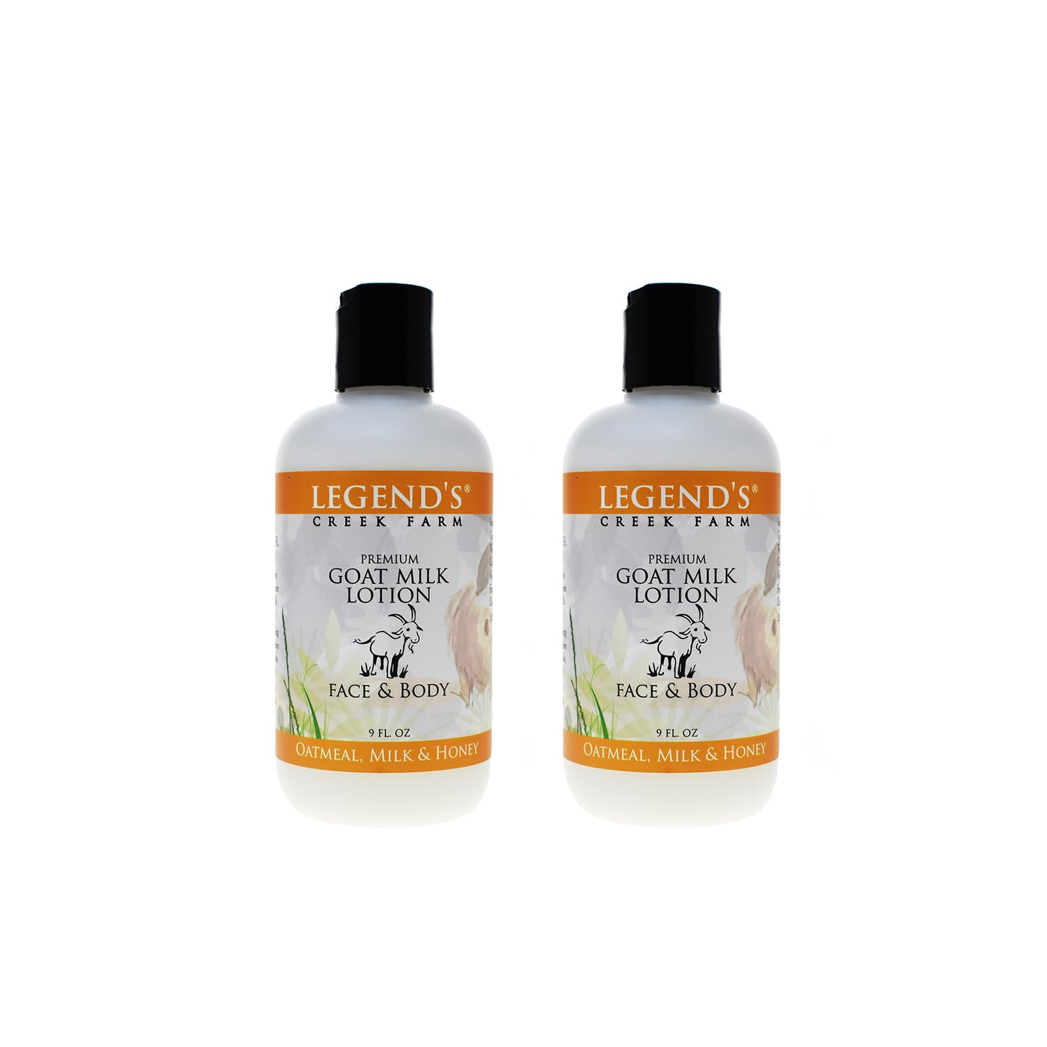 Moisturizing Goat Milk Lotion for Body, Hand & Face - 2-Pack