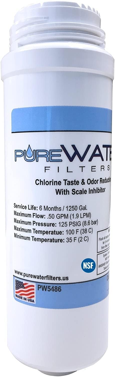 PureWater Replacement Water Filter Cartridge for Keurig Brewers