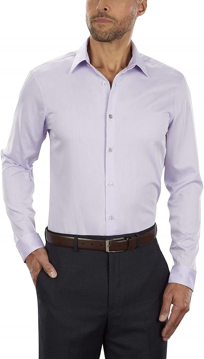Calvin Klein Dress Shirts Slim Fit Non-Iron Herringbone Review