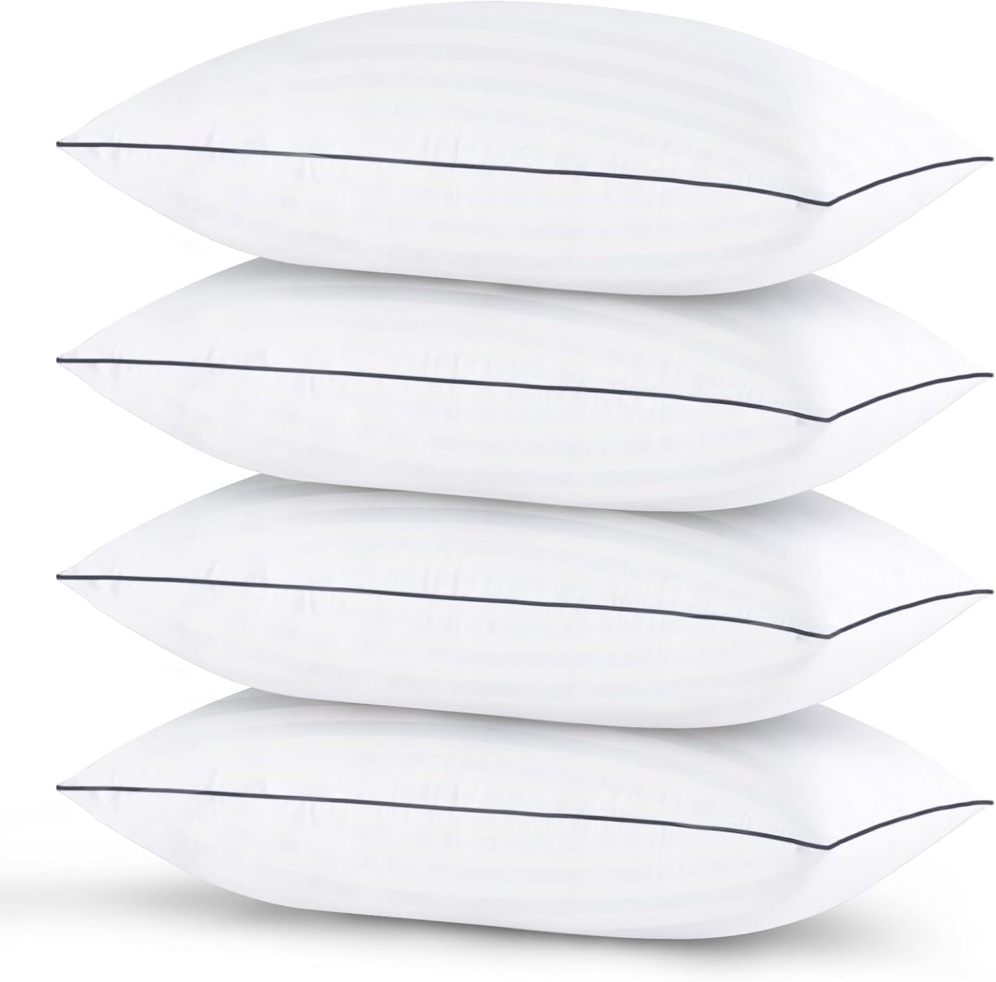 GOHOME King Size Pillows Set of 4 for Ultimate Comfort