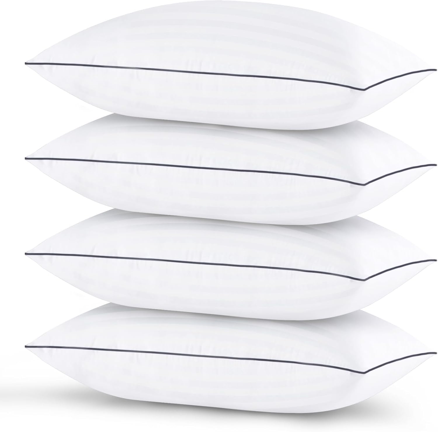 GOHOME King Size Pillows Set of 4 for Ultimate Comfort