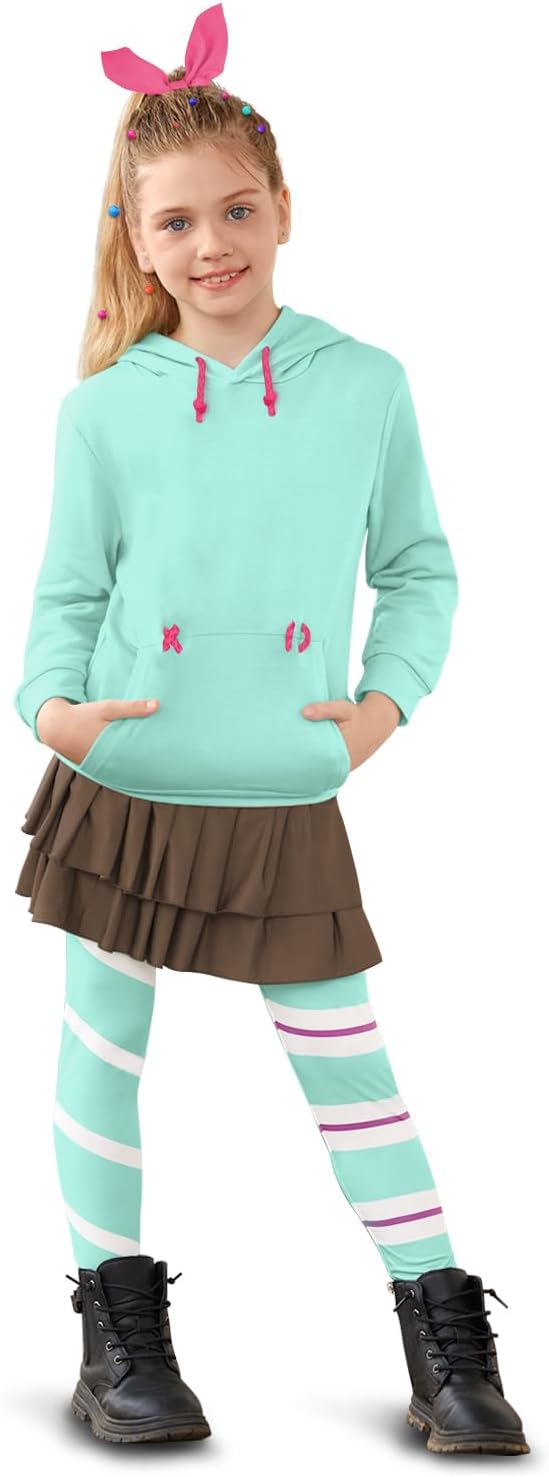 BesserBay Girls Halloween 5-Piece Costume Set for Fun Dress-Up