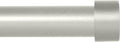 Silver Curtain Rods for Windows 36-88 in with Modern End Caps - Sturdy