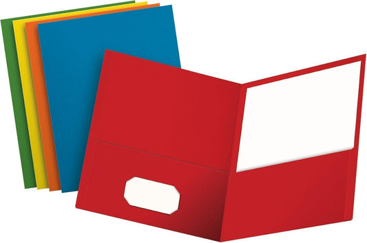 Oxford Two Pocket Folders for School, Office, and Home Use