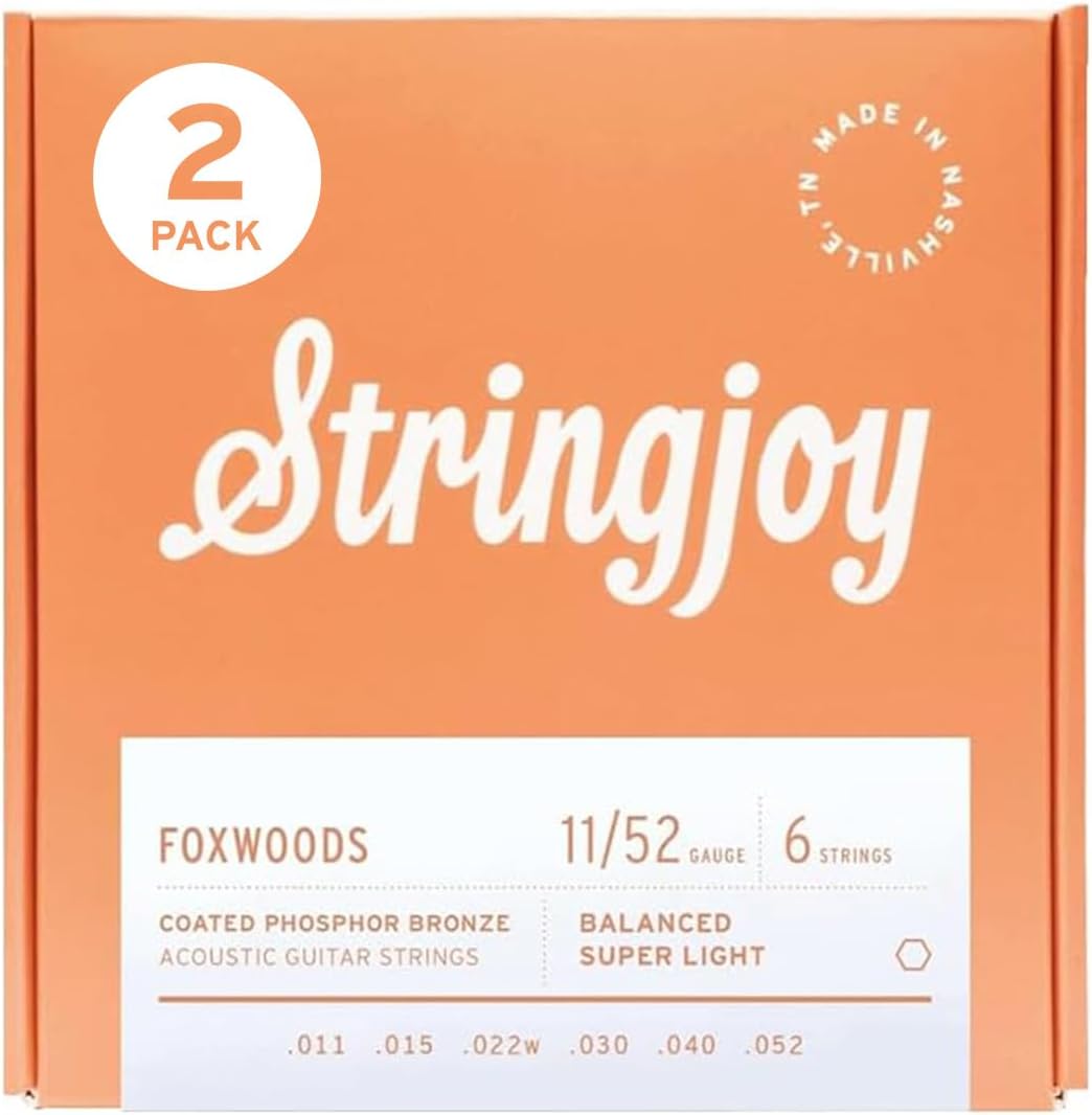 Stringjoy Balanced Super Light Foxwoods Acoustic Guitar Strings