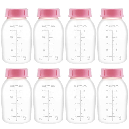 Maymom Breast Pump Bottle Set - Compatible with Multiple Pump Brands