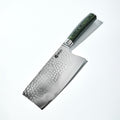 HexClad Cleaver Knife 7-in Japanese Damascus Blade - Razor Sharp
