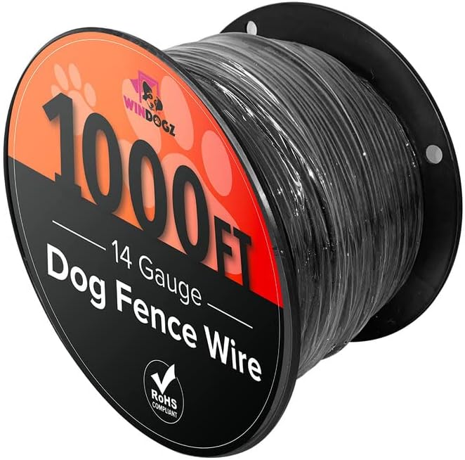 Windogz Pro 14-Gauge Dog Fence Wire, 1000ft - Covers 1 Acre, Easy Install!