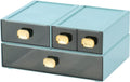 Spacious Desktop Storage Box with 4 Stackable Drawers - Organized Desk