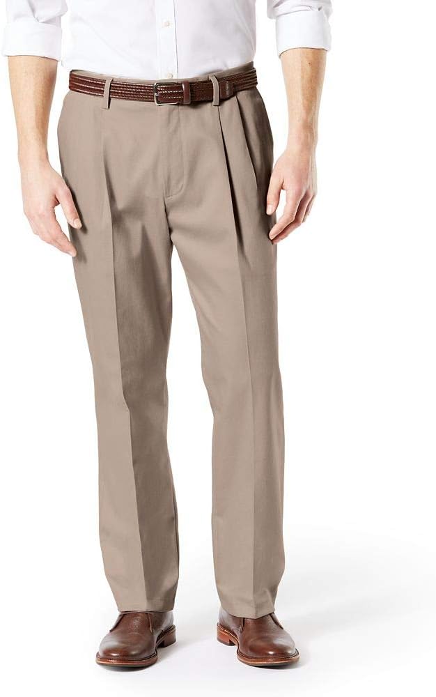 Dockers Men's Classic Fit Lux Cotton Stretch Pants for Comfort