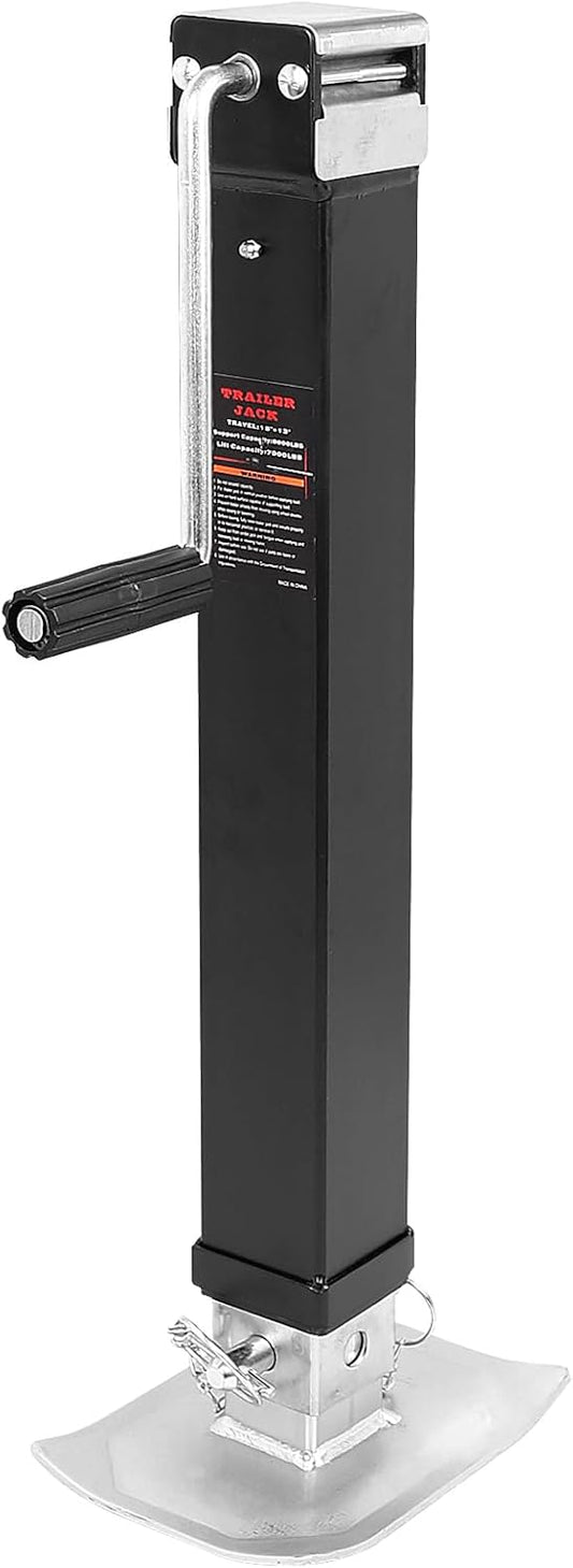 Weld Square Trailer Jack - Heavy Duty 7000 LBS Capacity